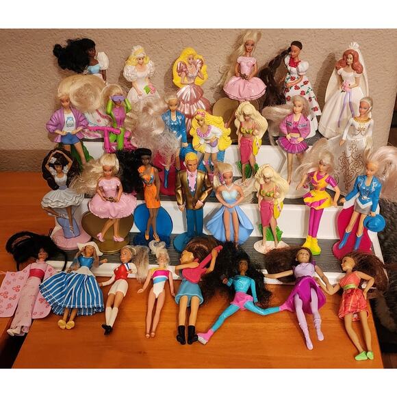 Lot of 29 Vintage Barbie McDonald's Happy Meal Toys 90s Collection